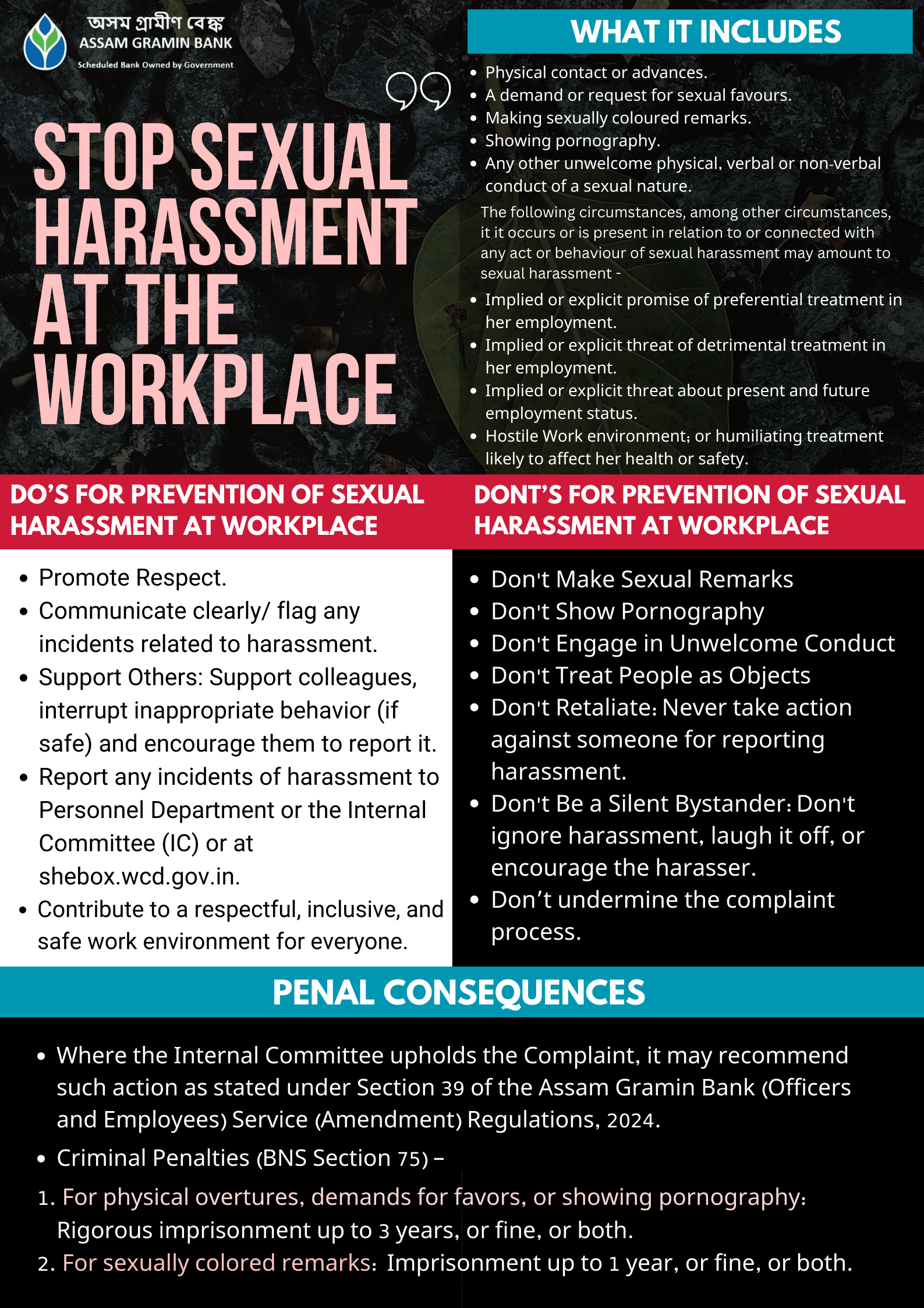 Stop Sexual Harassment At Work place